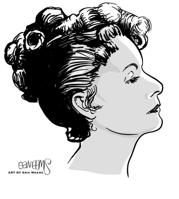 Greta Garbo - art by Erik Weems