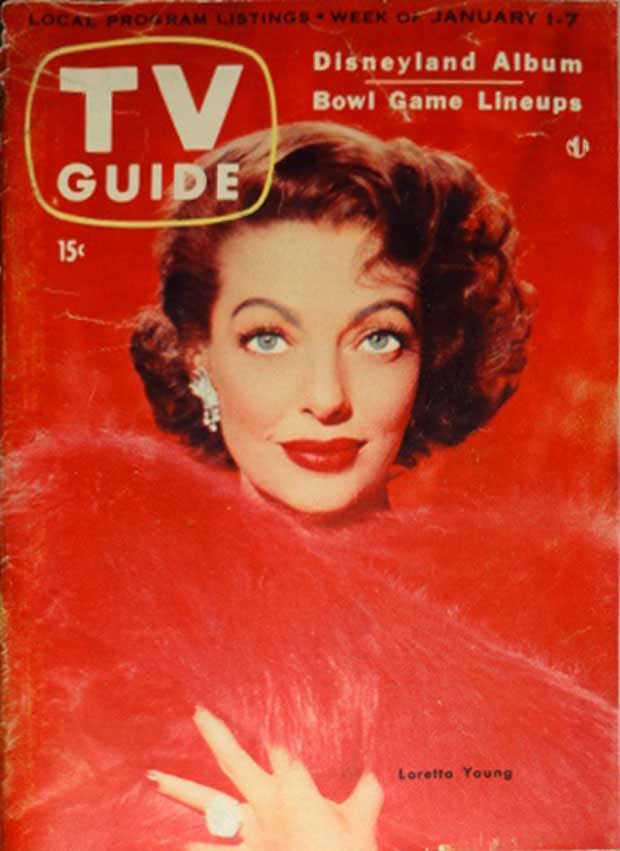 1955 TV Guide Loretta Young Cover