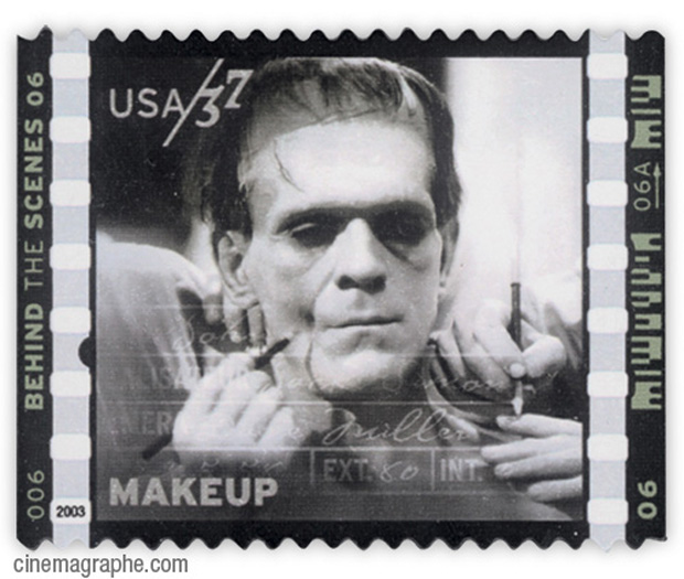 Makeup Boris Karloff Stamp