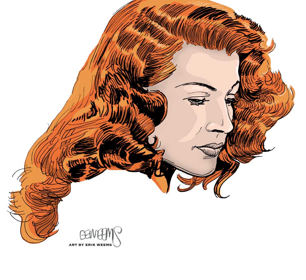 Rita Hayworth - image by Erik Weems