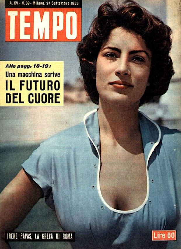Irene Papas Tempo COver Magzine 1953