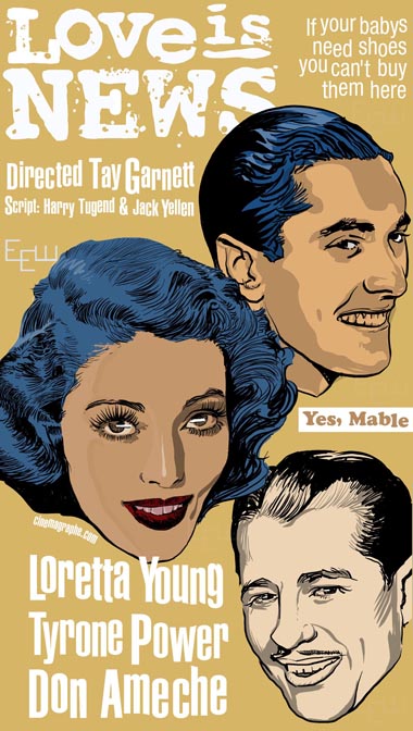 1937 Love is News Screwball Comedy