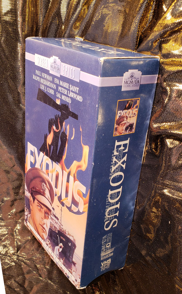 Exodus VHS Tape box